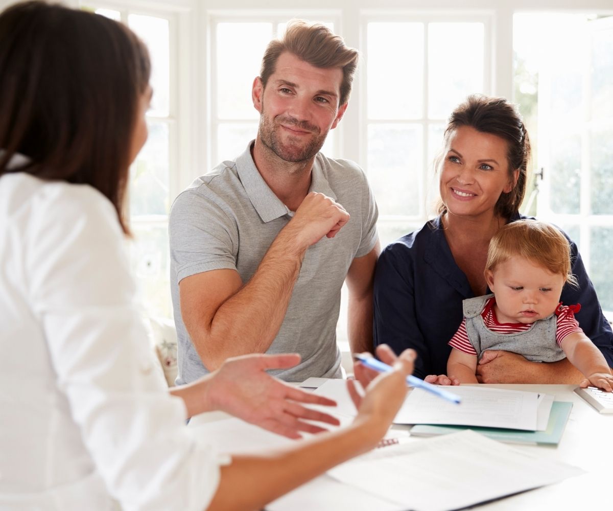 Family in a meeting