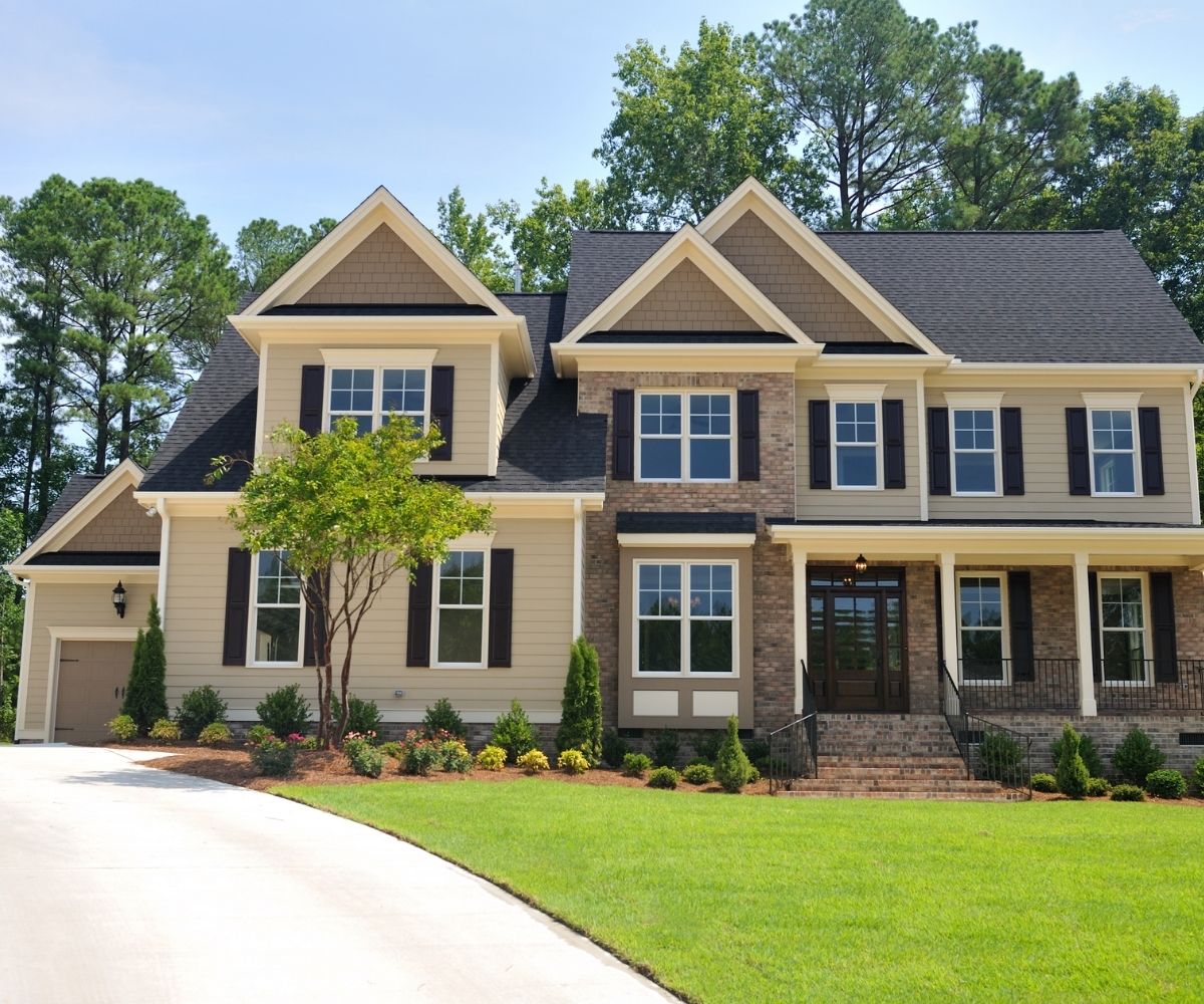 2-story Tan House exterior