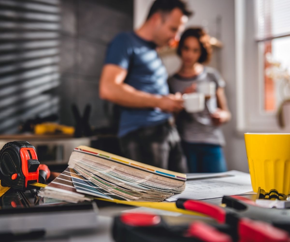 Tool with couple in the background