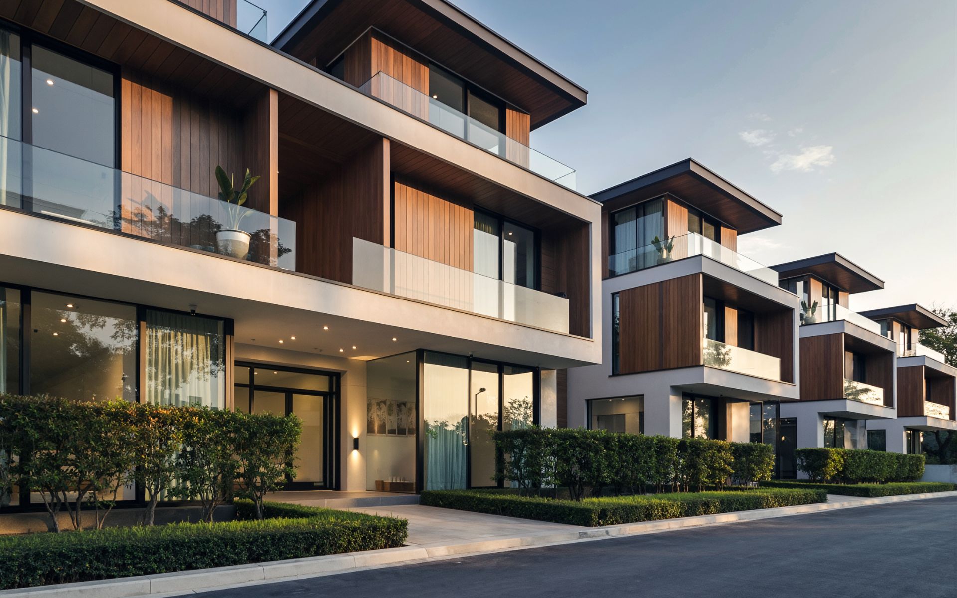 Modern townhomes
